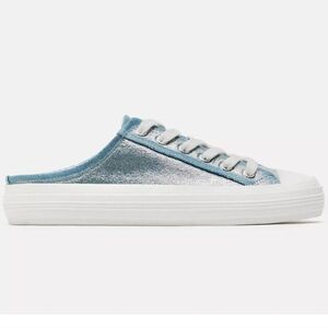 🆕️ Zara Matallic Denim Sneakers